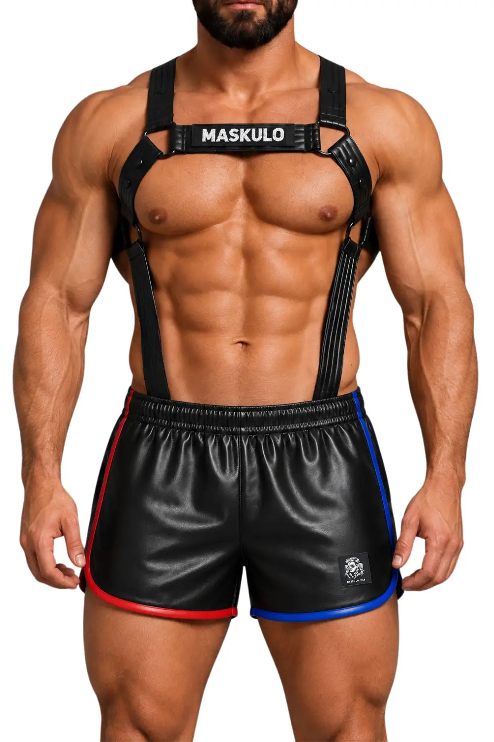 Vance Gridlock. Body Harness of PU Leather