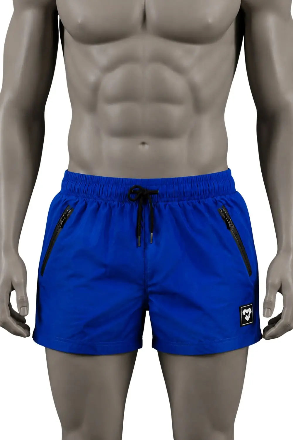 Short Jedd Synther Soft avec poches zippées. Bleu roi