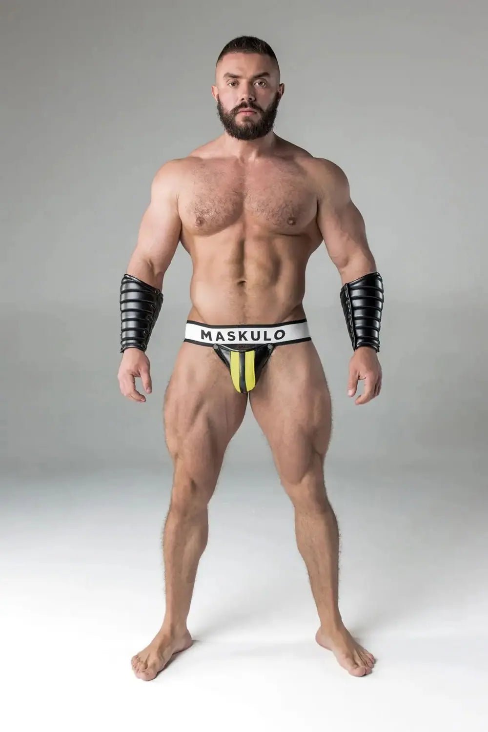 Armored. Jockstrap with detachable codpiece - Maskulo - MJS169-Y1 - Maskulo EU Global Online Store