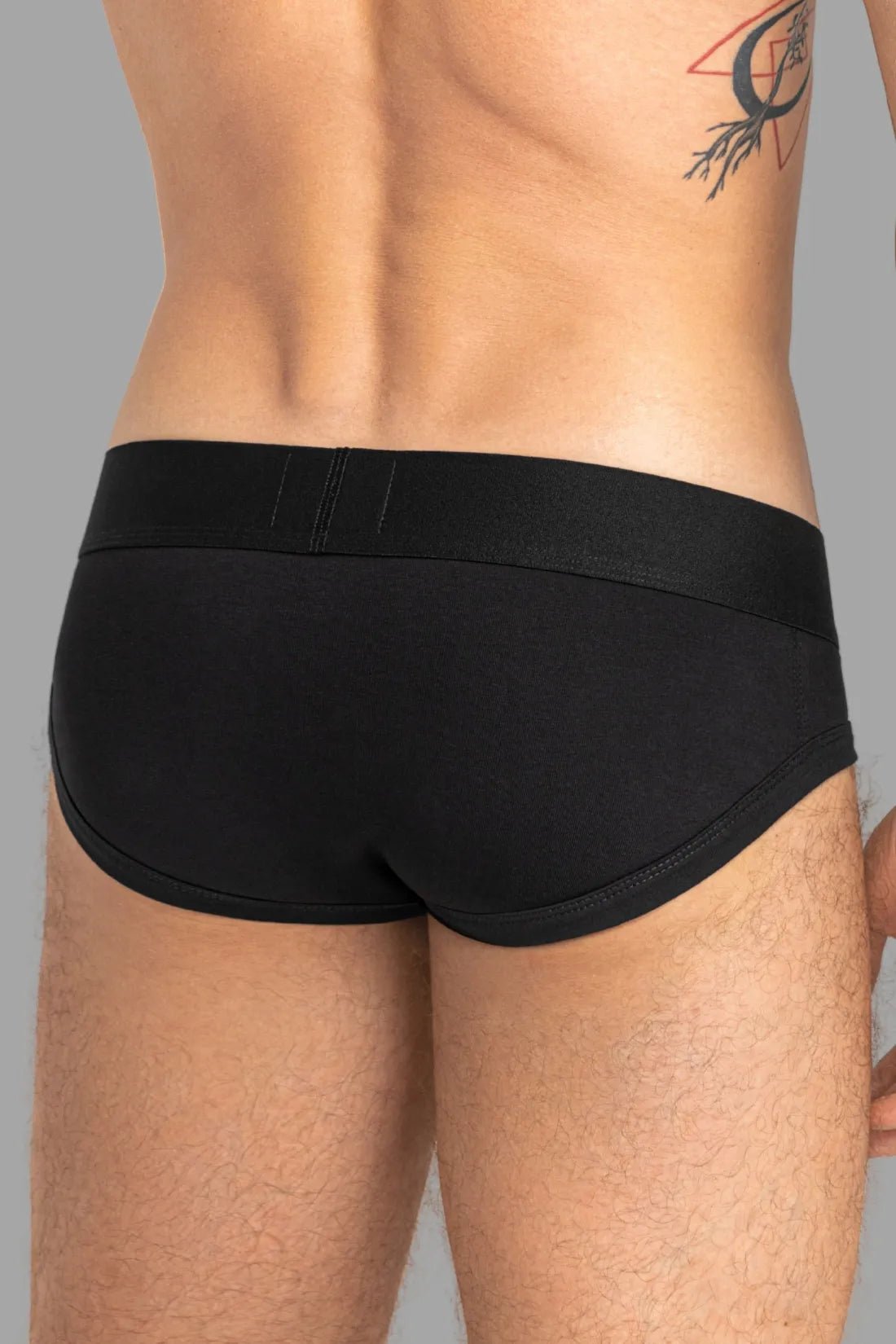 Maskulo Armor Briefs with Art X Effect, black and white, size XXL. Comfortable underwear for men.