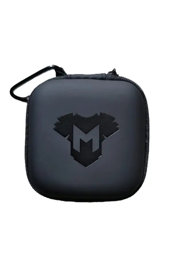 Black Maskulo Mini Zip Case w/ Carabiner (MCS101) for fetish gear storage. Feel great.