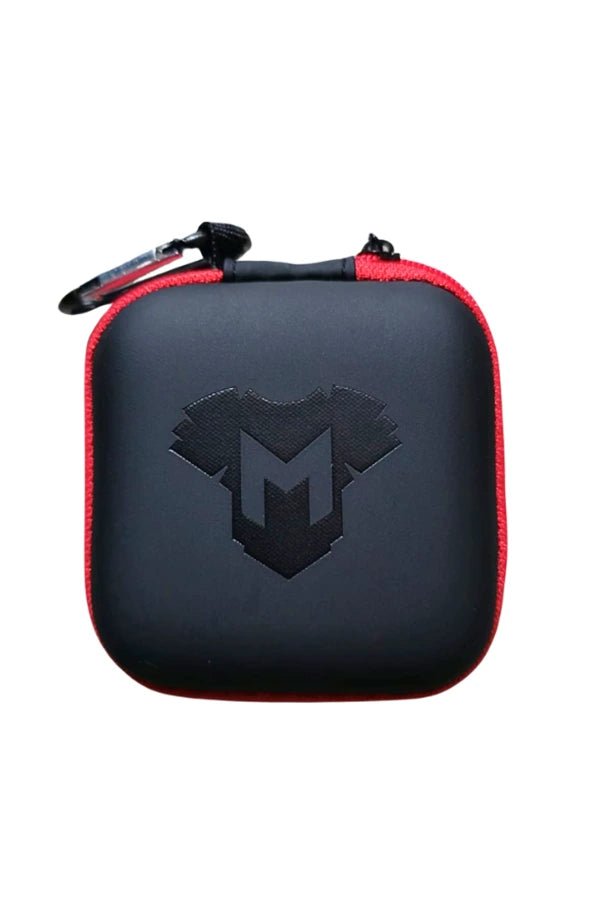 Jax Wanderlust. Mini Zip - Case with Carabiner. Black + Red - Maskulo - MCS103 - YX - Maskulo Global (EU) Store
