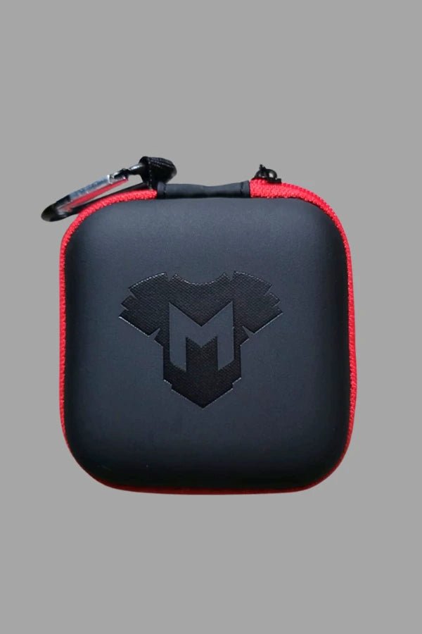 Jax Wanderlust. Mini Zip - Case with Carabiner. Black + Red - Maskulo - MCS103 - YX - Maskulo Global (EU) Store