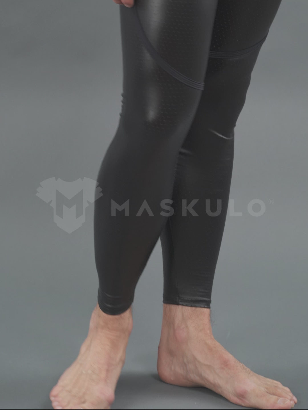 Leggings traseros con cremallera y bragueta a presión