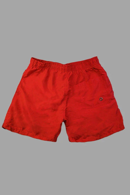 Flynn Cyclone Soft-Touch Nylon Shorts. Red