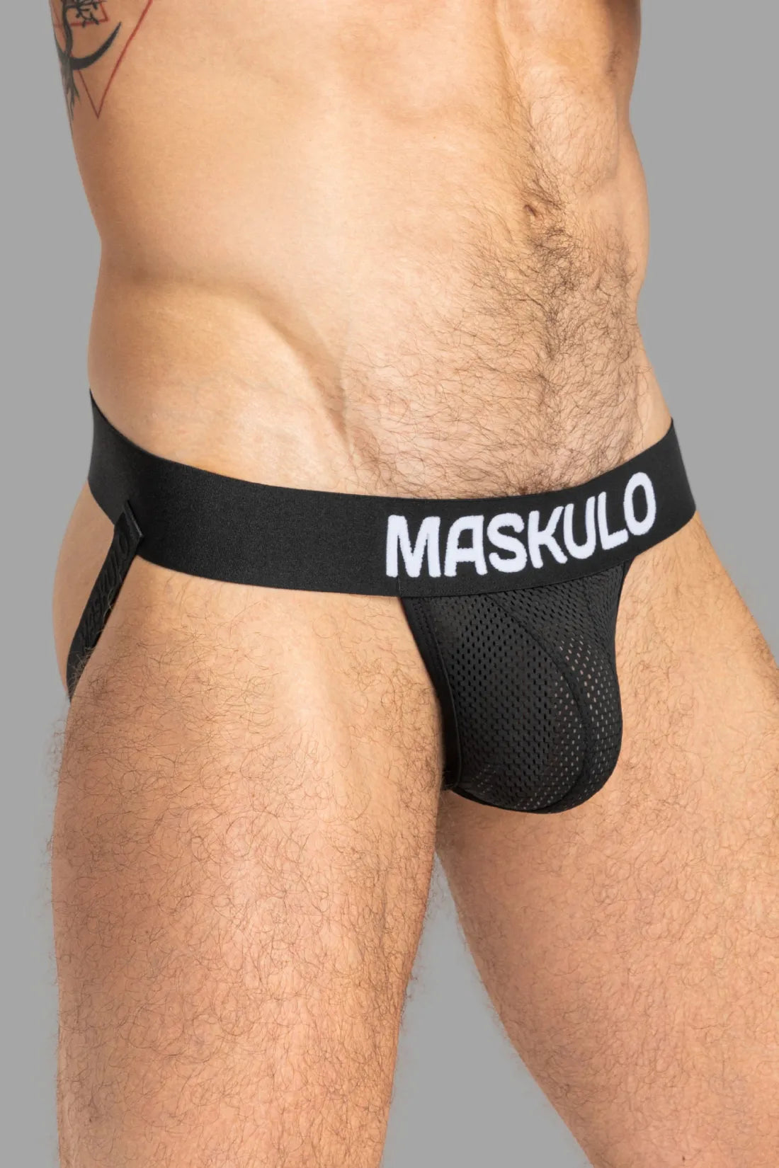 FISHER Jock with Mesh and BULGE-IN. Black