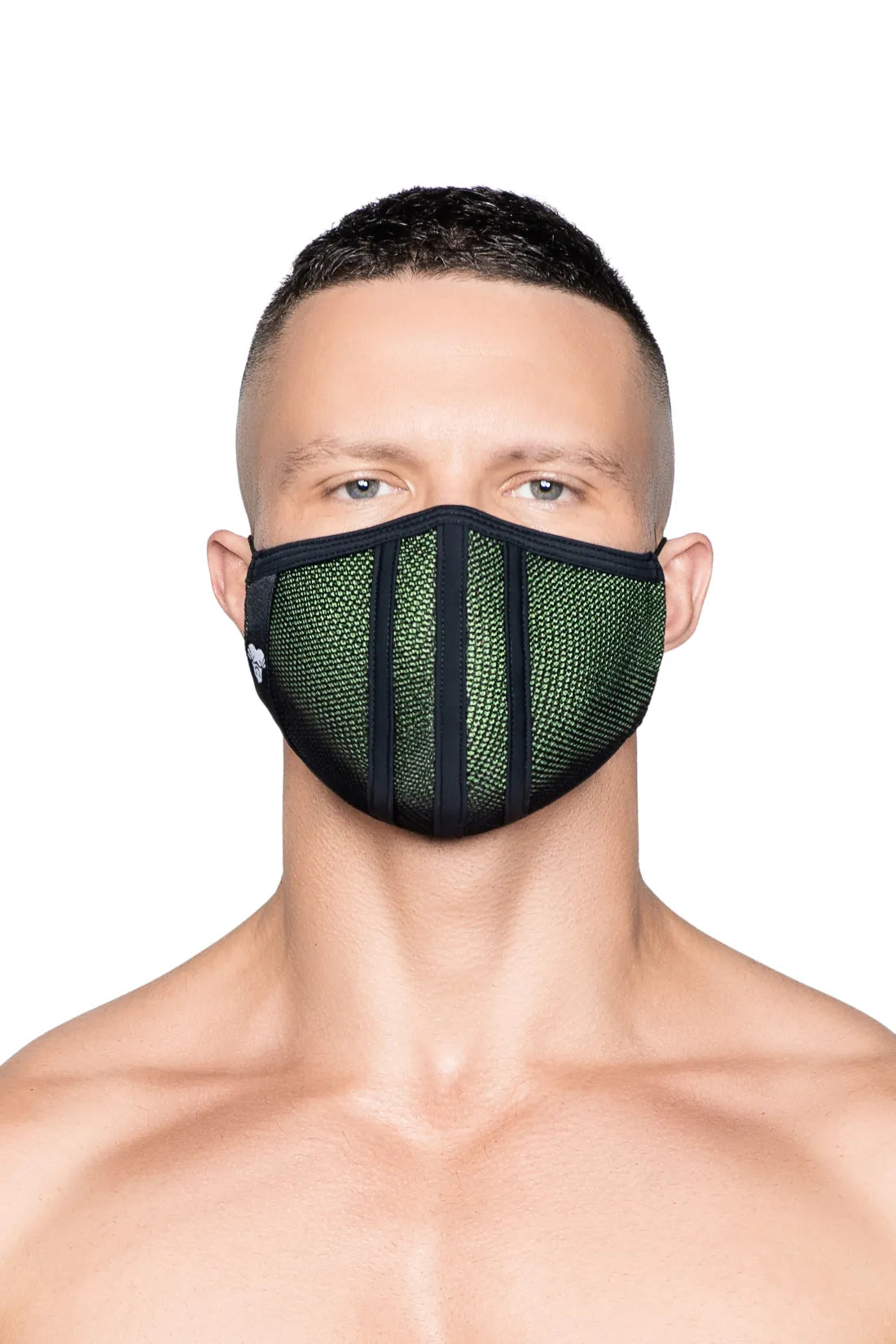 Life 3D Mask. Green and Black