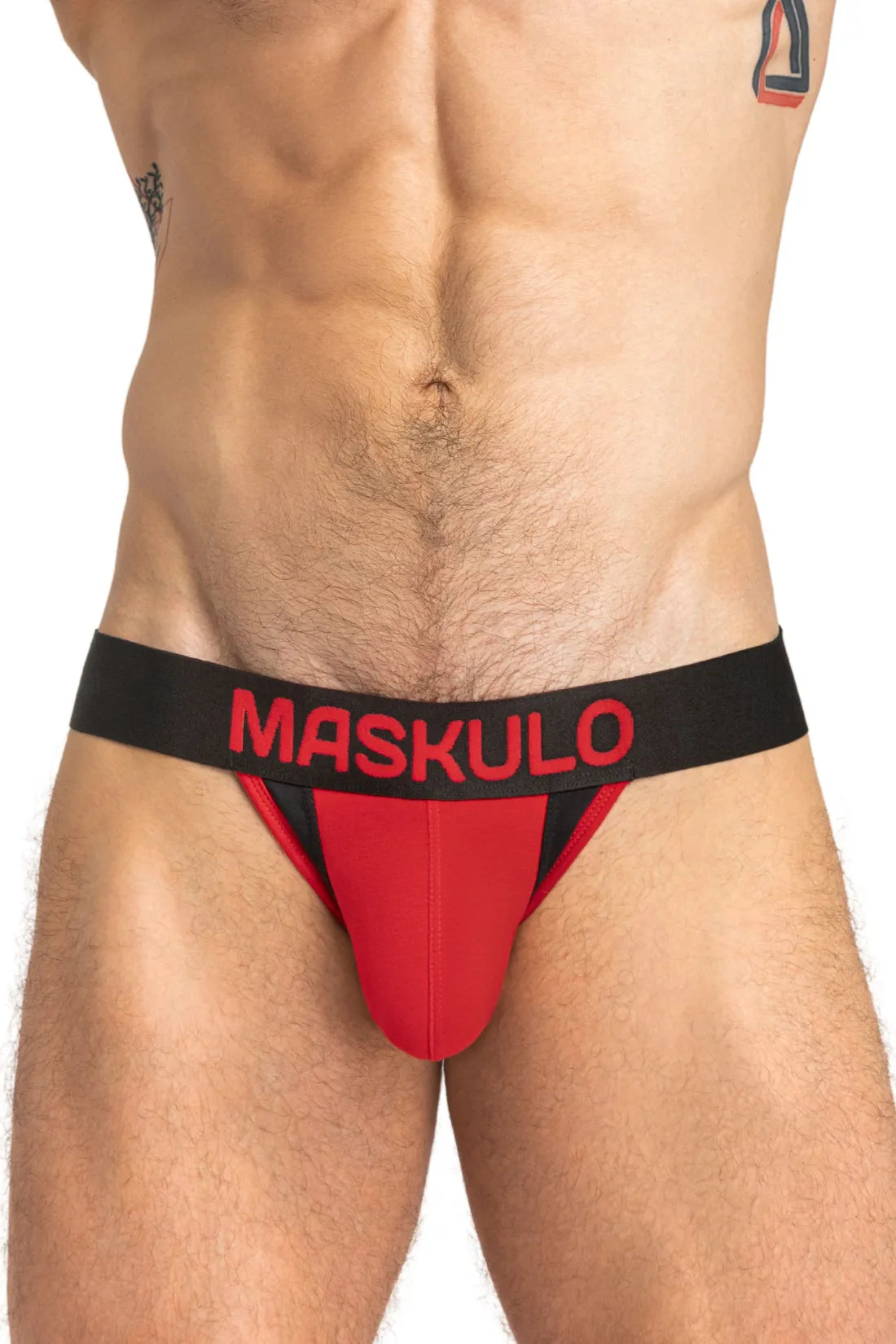 Capitán-A Jock O-INSIDE-POUCH. Rojo+Negro