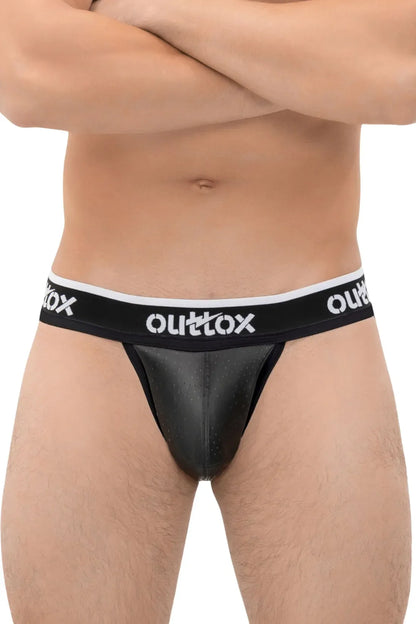 Outtox. Jock avec Snap Codpiece. Noir