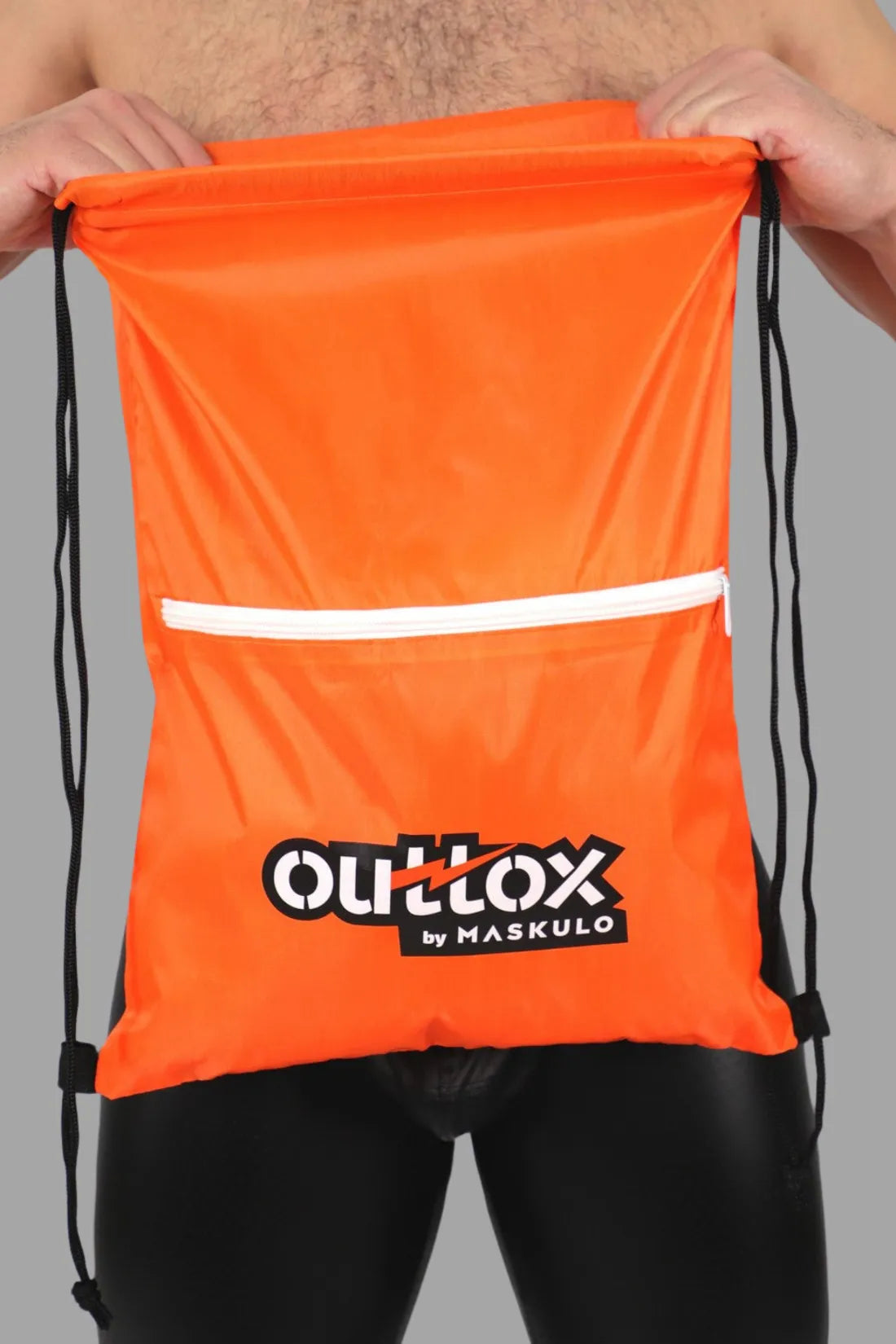 Outtox. Drawstring Bag. Orange