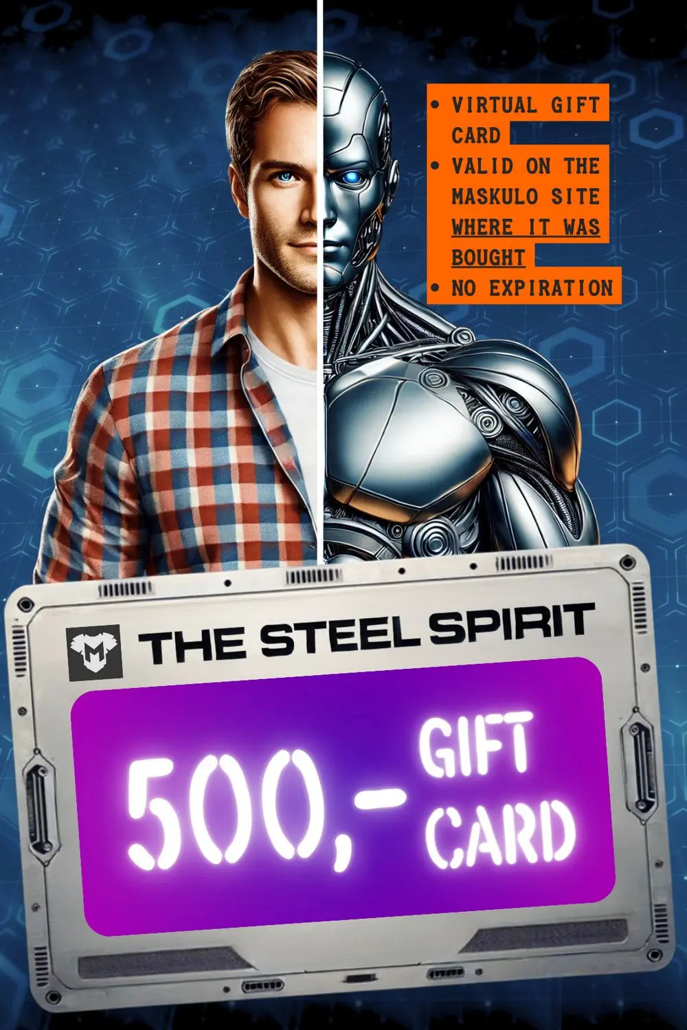 Maskulo Geschenkkarte „The Steel Spirit“