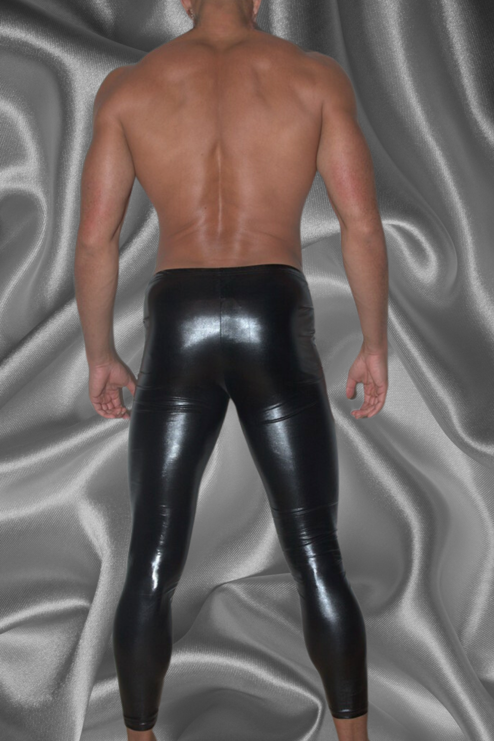 Brian Mojito Leggings, shiny vynil. Black