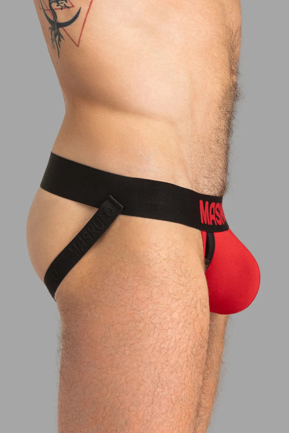 Captain-A Jock O-INSIDE-POUCH. Red and Black