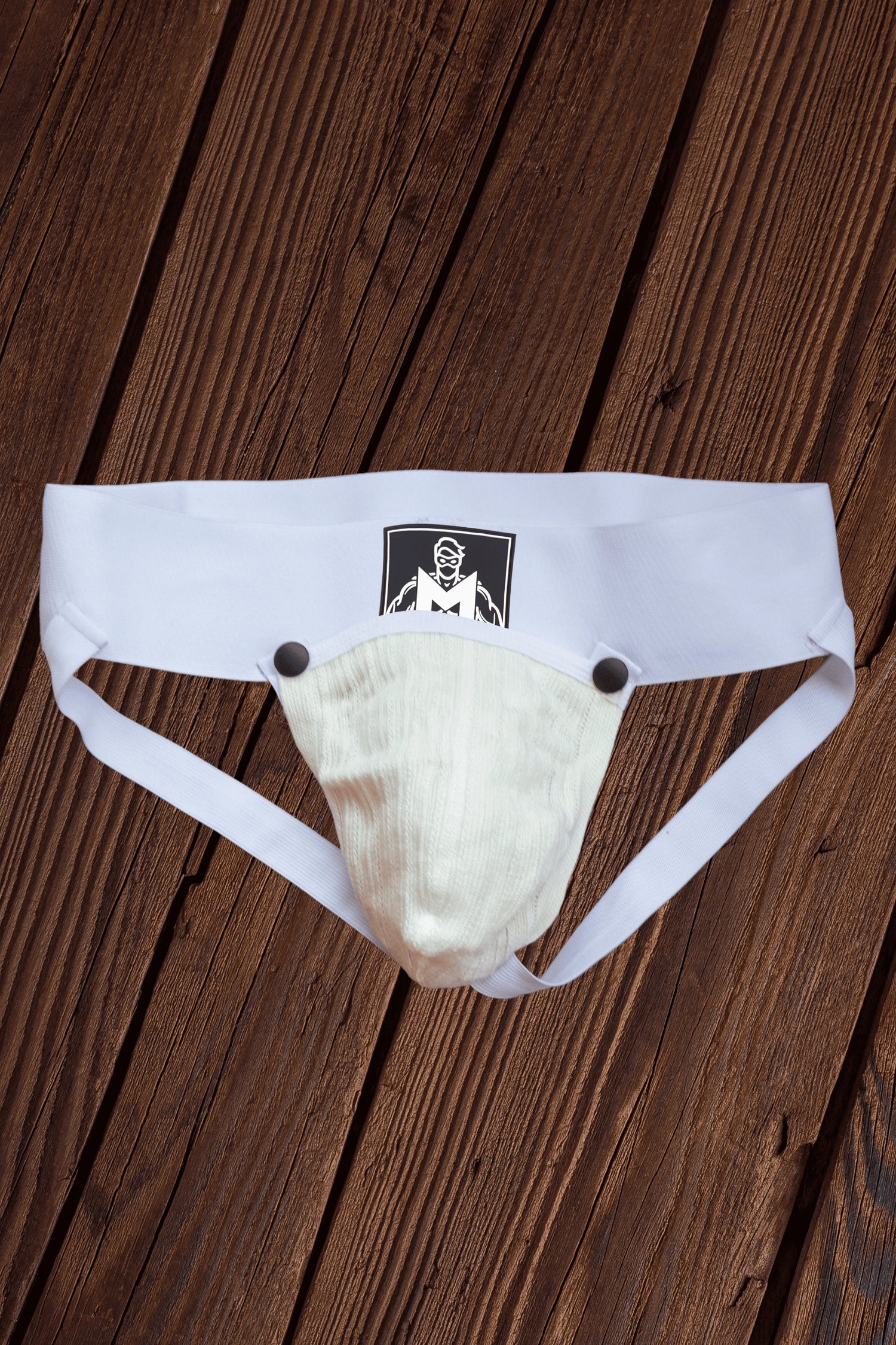 Eugene Cyclone. Jockstrap with Removable Pouch. White