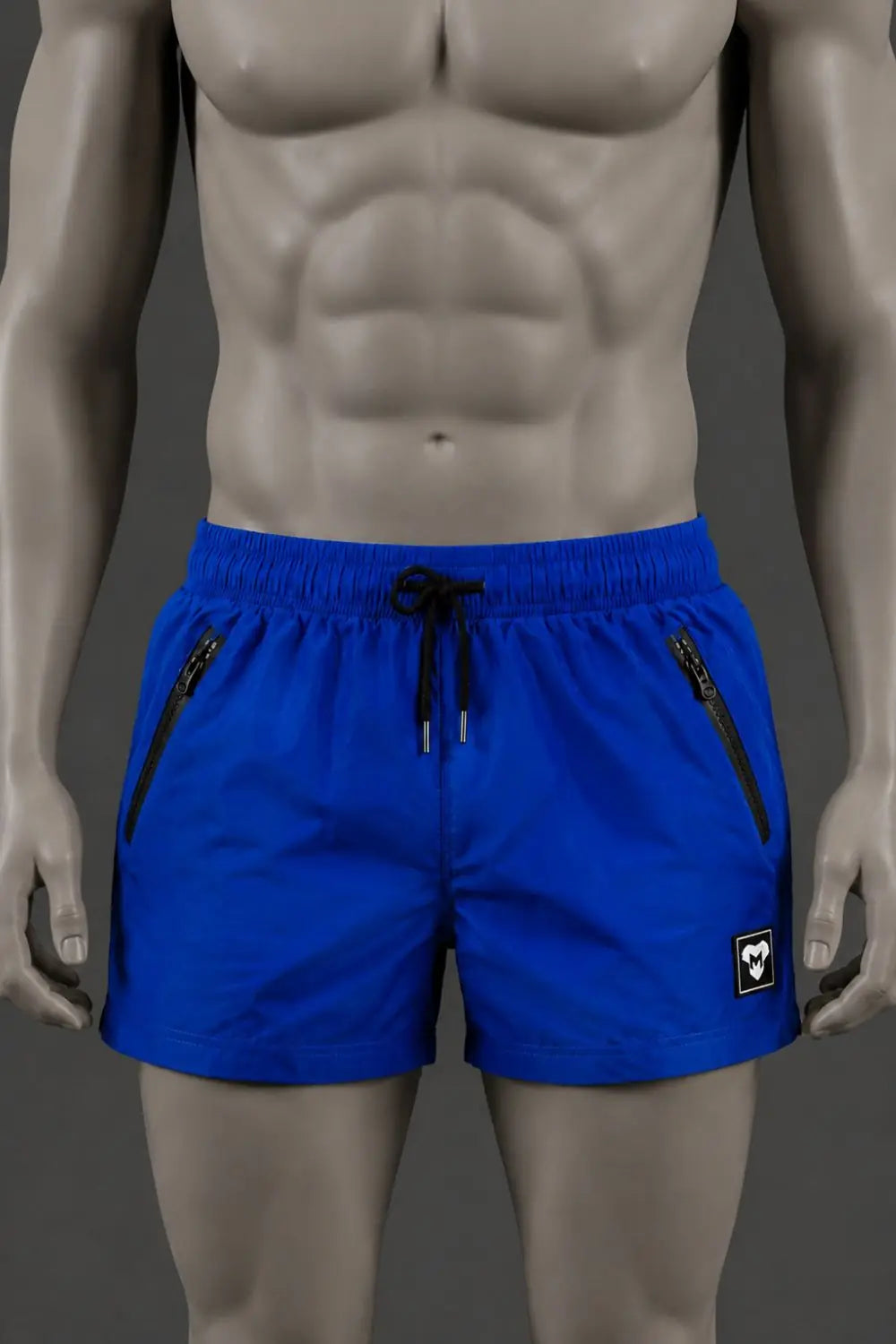 Short Jedd Synther Soft avec poches zippées. Bleu roi