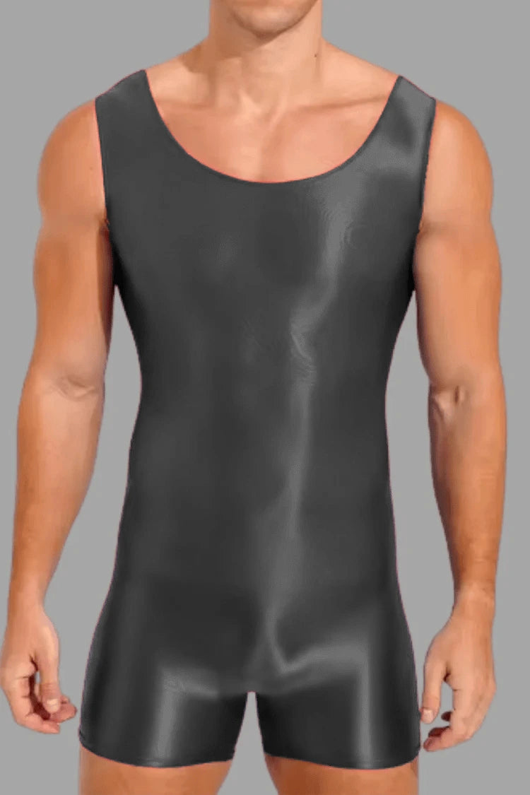 Urbo Ironsilk Tight Wrestling Singlet. Black