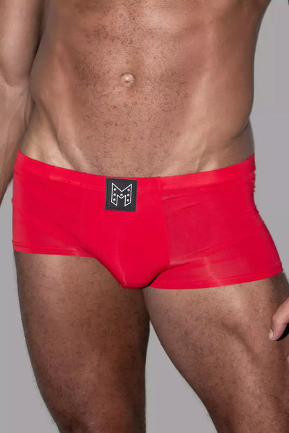 Ryan Ironsilk Tight Trunks. Red