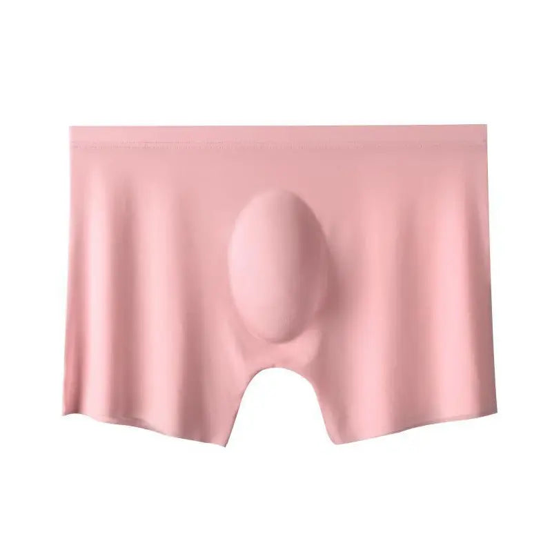 Maskulo Seamless Ice Silk Trunks in black, offering ultimate comfort and a smooth fit for any season.