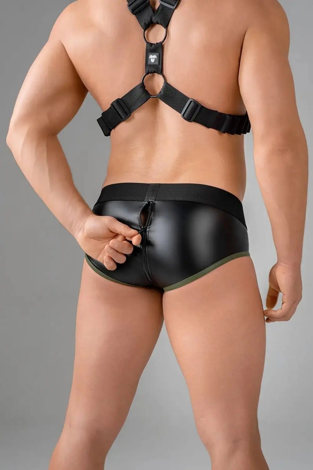 EnForce. Waist - high Codpiece Briefs. Zipped Rear - Maskulo - MBR113-Y1 - Maskulo EU Global Online Store