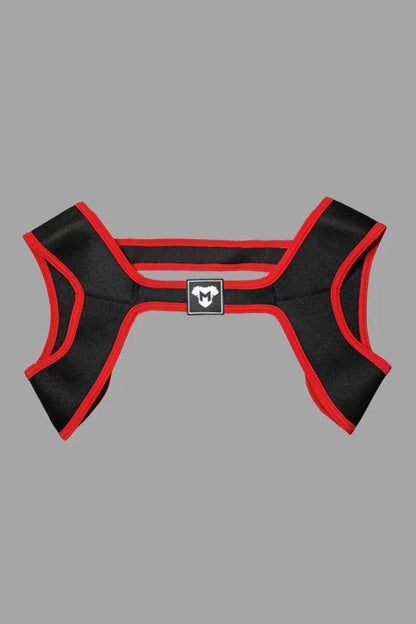 Zale Aquatorr Neoprene Chest Harness. Black + Red - Maskulo - MHR189 - Y2 - Maskulo Global (EU) Store