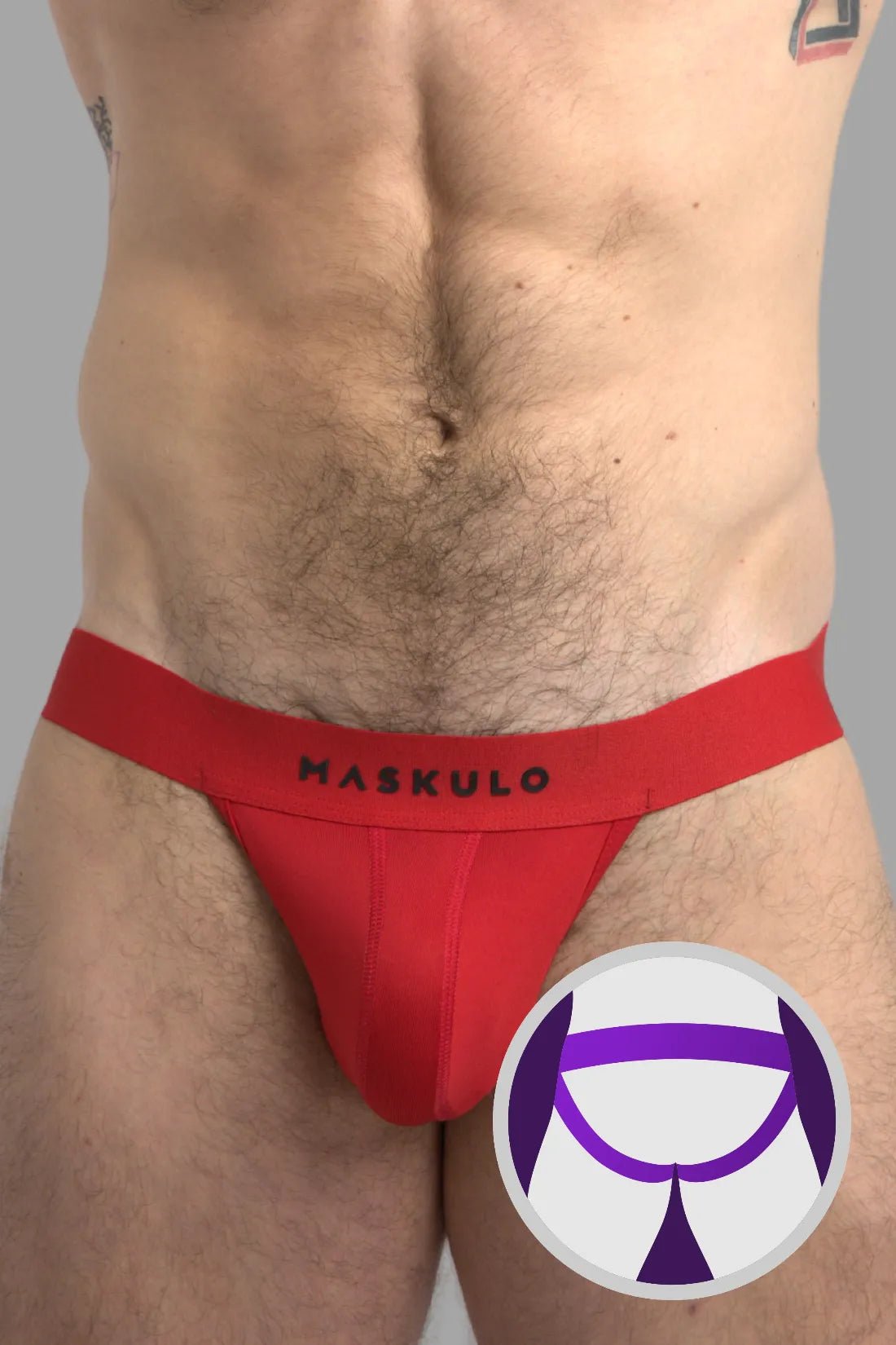 Microfiber Jock. Red - Maskulo - MJS106 - Y4 - Maskulo Global (EU) Store