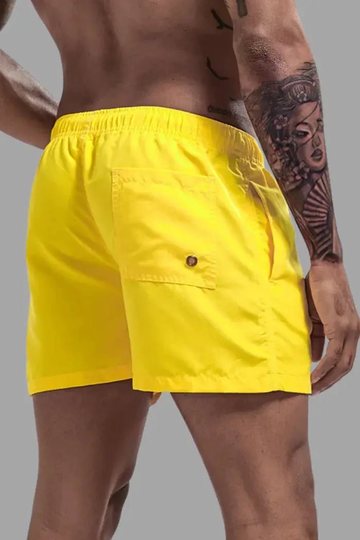 Triton Cyclone Soft - Touch Nylon Shorts. Yellow - Maskulo - MSH243 - Y2 - Maskulo Global (EU) Store