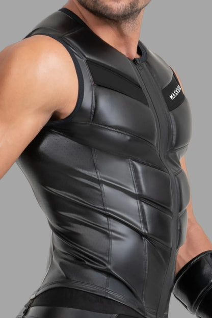 Zippered Vest. Black - Maskulo - MTP109 - Y2 - Maskulo Global (EU) Store