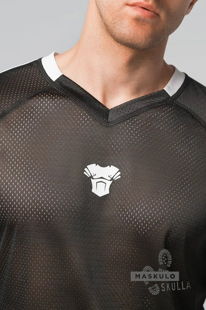 Skulla. Mesh T-Shirt. White - Maskulo - MTS114-Y1 - Maskulo EU Global Online Store