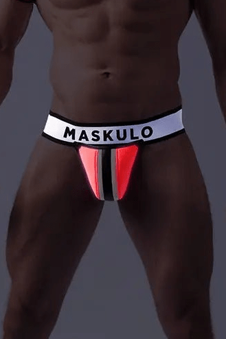 Youngero Jockstrap with detachable codpiece. Pink Neon - Maskulo - MJS180-Y1 - Maskulo EU Global Online Store
