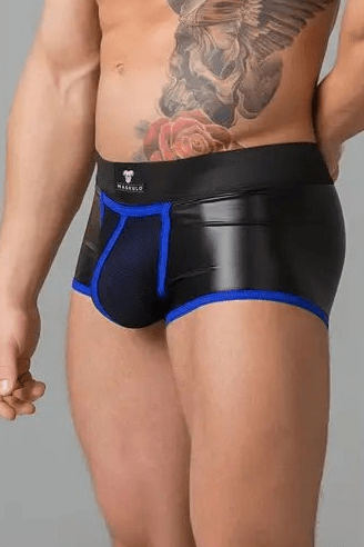 Youngero Trunks. Mesh Codpiece. Regular Rear. Blue Royal - Maskulo - MTR126-Y1 - Maskulo EU Global Online Store